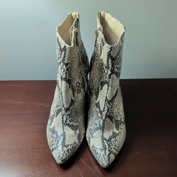Sam Edelman Snakeskin Ankle Boots - Picture 1 of 4